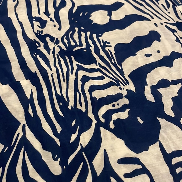JcPenny’s zebra print silk blend blouse - Picture 2 of 3